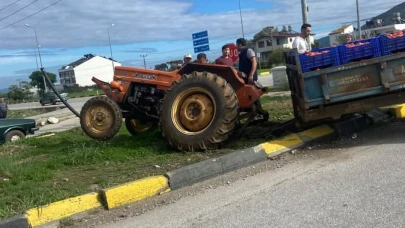Karaçulha Toptancı Hali’nde Traktör Kazası