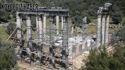 Muğla'daki Zeus Lepsynos Tapınağı'nda Depreme Dayanıklı Restorasyon: 1860 Yıllık Miras Yeniden Yükseliyor