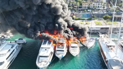 Fethiye’de Korkutan Yangın: 3 Motor Yat ve 1 Yelkenli Kül Oldu