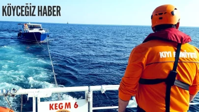 Bodrum Gümbet Açıklarında Fırtınada Sürüklenen 38 Metrelik Tekne Kurtarıldı
