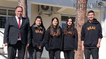 Köyceğizli Öğrenciler Derin Akarsu ve Sudenaz Bilgiç Birinciliği Paylaştılar