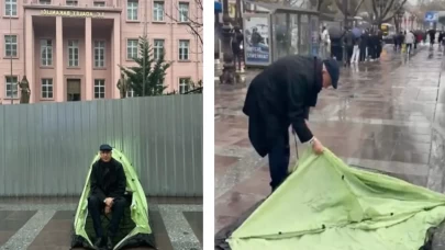 Mahmut Tanal, Adalet Bakanlığı önüne çadır kurdu