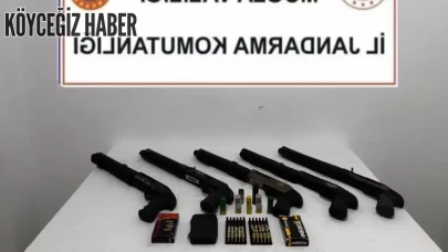 Köyceğiz’de Jandarma 5 Pompalı Tüfek Ele Geçirdi!