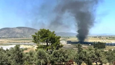 Milas Savran’da Balık Üretim Tesisinde Yangın