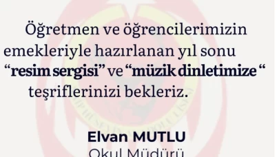 Köyceğiz'de Naip Hüseyin Anadolu Lisesi’nden Yıl Sonu Resim Sergisi ve Müzik Dinletisi 17 Haziran 2025