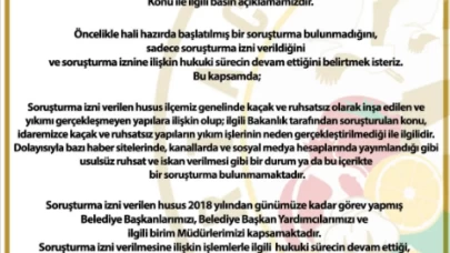 Ortaca Belediye Başkanı Evren Tezcan’dan Soruşturma İddialarına Basın Açıklaması