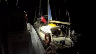 Milas Kıyıkışlacık’ta Yelkenli Teknede 56 Düzensiz Göçmen Yakalandı