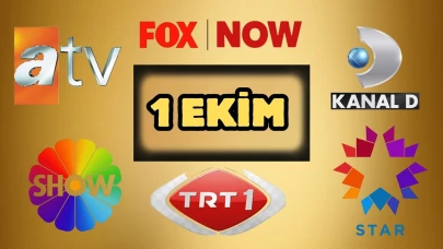TRT 1, Kanal D, Show TV, NOW TV, ATV Yayın Akışı 1 Ekim 2025 Çarşamba :Bugün Hangi Programlar Var? Diziler, Filmler, Yarışmalar