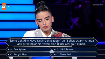 "İçime Çektiğim Hava Değil Gökyüzüdür" ve "Soğuk Otların Altında" adlı şiir kitaplarının yazarı olan İkinci Yeni şairi kimdir?
