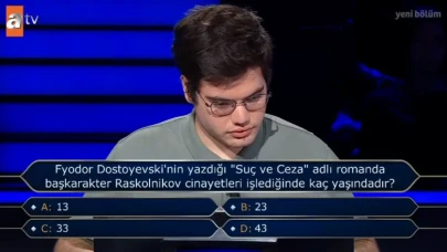 Fyodor Dostoyevski'nin yazdığı 'Suç ve Ceza' adlı romanda başkarakter Raskolnikov cinayetleri işlediğinde kaç yaşındadır?