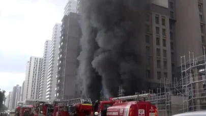 Kadıköy Fikirtepe’de 20 Katlı İnşaatta Yangın