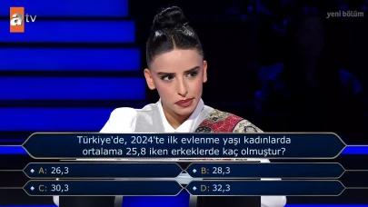 Türkiye'de, 2024'te ilk evlenme yaşı kadınlarda ortalama 25,8 iken erkeklerde kaç olmuştur?