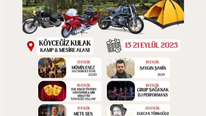 Köyceğiz’de 15. Motosiklet Festivali Başlıyor: 7 Günlük Kamp, Konser ve Eğlence Dolu Program Açıklandı