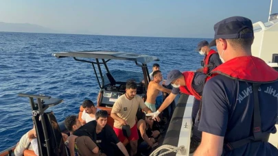 Muğla Dalaman Açıklarında 17 Düzensiz Göçmen Kurtarıldı
