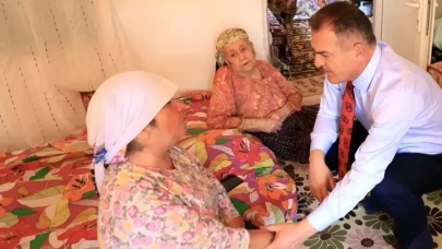 Vali Akbıyık’tan Anlamlı Ziyaret: Engelli Fatma Burnak ve Annesine Destek Mesajı