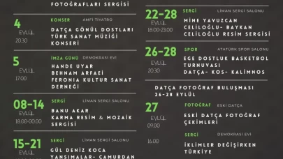 Datça Belediyesi Eylül Ayı Etkinlik Takvimi Açıklandı: Sanat, Müzik ve Spor Bir Arada
