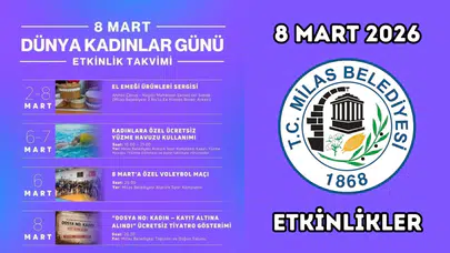 Milas'ta 8 Mart Programı: Ücretsiz Havuz ve Tiyatro Keyfi!