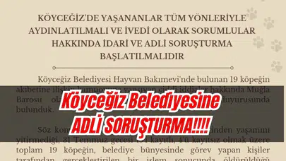 Muğla Barosu'ndan Köyceğiz'deki İddialara Suç Duyurusu!