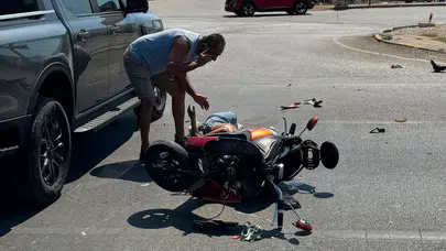 Fethiye Çamköy Hal Kavşağında Kaza: Motosiklet Sürücüsü Yaralı