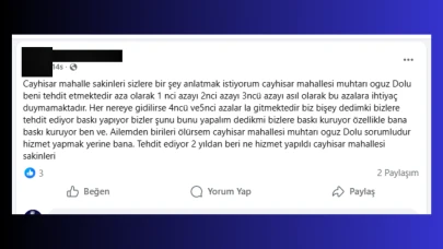 Köyceğiz’de muhtarlık karıştı! Azadan şok suçlama: "Başıma bir şey gelirse o sorumludur"