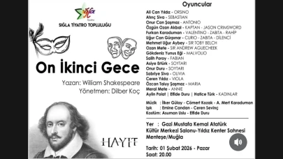 Shakespeare’in "On İkinci Gece"si Muğla sahnesinde hayat buluyor