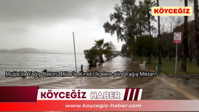 Muğla'da Yağış Rekoru Milas'ta Kırıldı! İlçelere göre Yağış Miktarı!