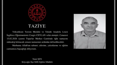 Köyceğiz Yüksekkum Turizm Lisesi Öğretmeni Cengiz Ceylan Vefat Etti