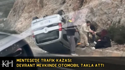 Menteşe'de Trafik Kazası: Devrant Mevkiinde Otomobil Takla Attı
