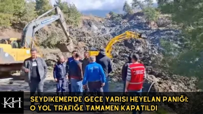 Seydikemer'de Korku Dolu Gece: Heyelan Yolu Yuttu, Köyler Kapandı!