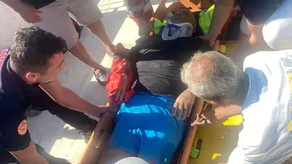 Bodrum'da Havuz Makine Dairesine Düşen Kişi Yaralandı