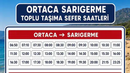 Ortaca - Sarıgerme Dolmuş Saatleri (Güncel)