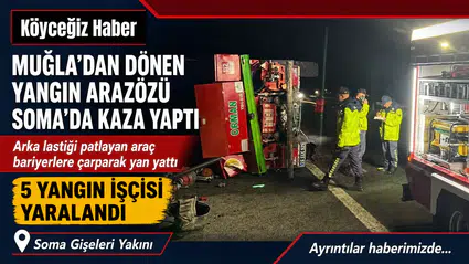 Yangın Arazözü Devrildi: 5 İşçi Yaralandı