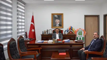 Müftü Hüseyin Sözen'den Kaymakam Mert Kumcu'ya ilk Ziyaret