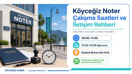 Köyceğiz Noter Çalışma Saatleri: Adres, Telefon Ve Nöbetçi
