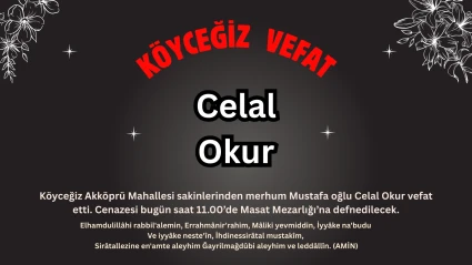 Akköprü Mahallesi Sakinlerinden Celal Okur Hayatını Kaybetti