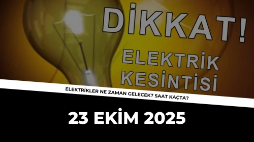 Köyceğiz’de 23 Ekim 2025 Perşembe Günü Elektrik Kesintisi: Toparlar ve Ulucami Mahallelerinde Sokak Sokak Liste