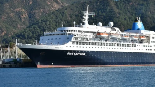 Marmaris Limanı Dev Kruvaziyeri Ağırladı! Blue Sapphire 4 Günlük Turist Akını!