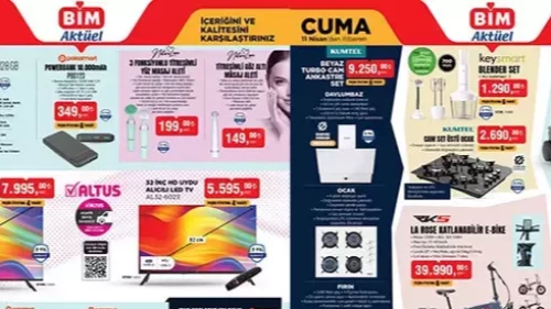 BİM’de haftalık indirim fırtınası! Birçok ürün indirimde || 8, 9, 11 Nisan Bim İndirimleri!