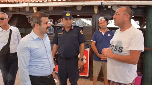 Köyceğiz Kaymakamı Sultaniye’de Denetimde: Kaplıcalar, Kıyı Şeridi ve Kamp Alanları İncelendi