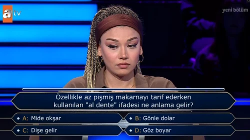 Özellikle az pişmiş makarnayı tarif ederken kullanılan 'al dente' ifadesi ne anlama gelir?