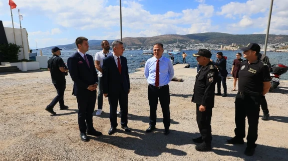 Muğla Valisi Dr. İdris Akbıyık, Bodrum Polisevi Proje Alanında İncelemelerde Bulundu