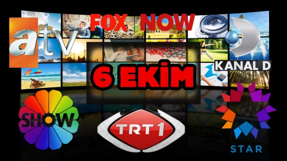TRT 1, Show TV, NOW TV, ATV Yayın Akışı 6 Ekim 2025 Pazartesi :Bugün Hangi Programlar Diziler, Filmler, Yarışmalar Var?