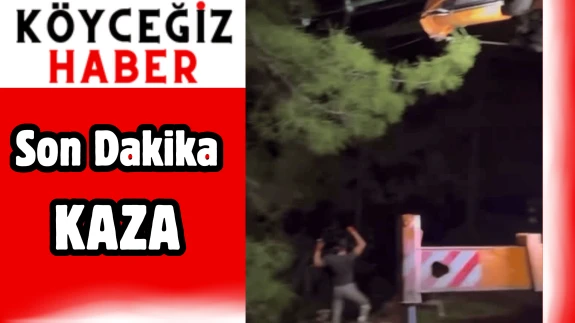 Köyceğiz Ekincik Yolunda Araç Uçuruma Yuvarlandı: 2 Kişi Sağ Kurtuldu