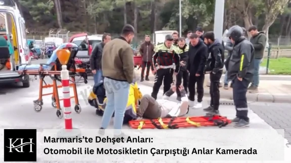 Marmaris’te Dehşet Anları: Otomobil ile Motosikletin Çarpıştığı O Anlar Kamerada