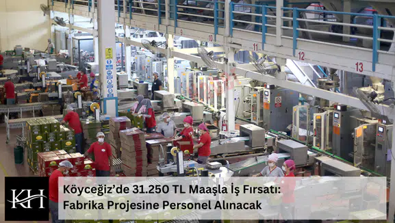 Köyceğiz’de 31.250 TL Maaşla İş Fırsatı: Fabrika Projesine Personel Alınacak