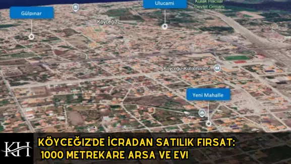 Köyceğiz'de İcradan Satılık Fırsat: 1000 Metrekare Arsa ve Ev!