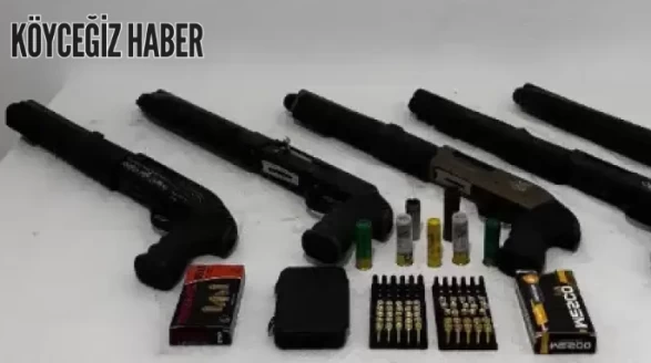 Köyceğiz’de Jandarma 5 Pompalı Tüfek Ele Geçirdi!