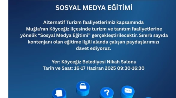Köyceğiz Belediyesi’nden Turizm Paydaşlarına Sosyal Medya Eğitimi Duyurusu