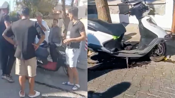 Bozuk Parke Yol Motosiklet Kazasına Yol Açtı: Sürücü Hastaneye Kaldırıldı