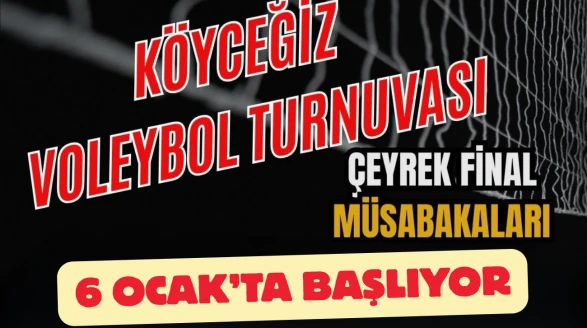 Köyceğiz Voleybol Turnuvasında Çeyrek Final Heyecanı Başlıyor